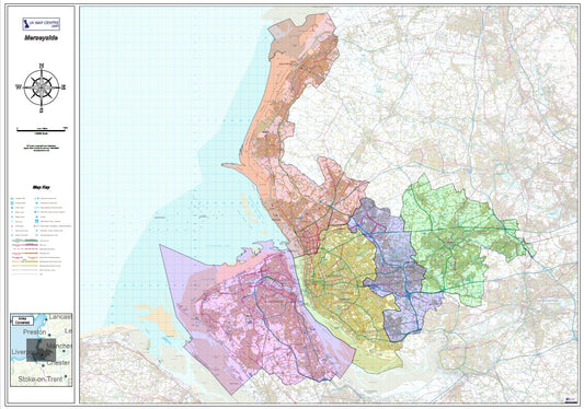 Merseyside District Map - Digital Download
