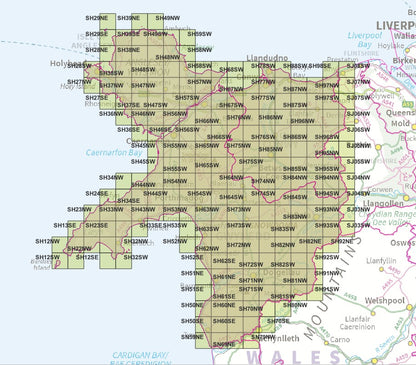 North West Wales - OS Map Tiles