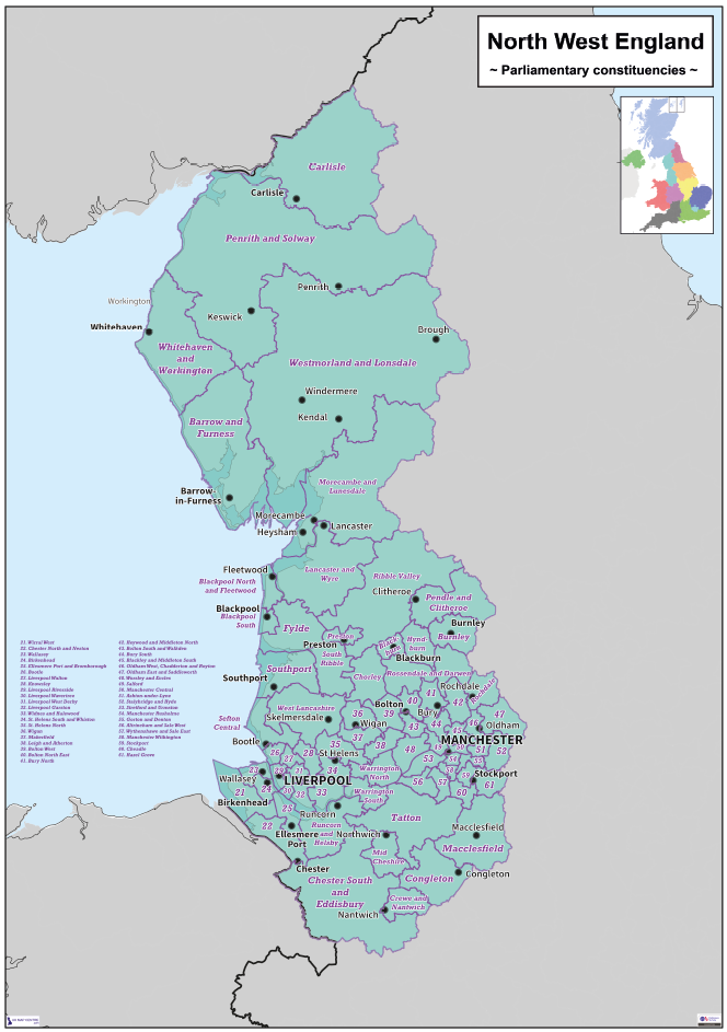 Regional UK Parliamentary Maps North West Of England Digital Downl regional-uk-parliamentary-maps-north-west-of-england-digital-downl