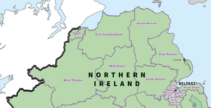 Regional UK Parliamentary Maps - Northern Ireland - Digital Download