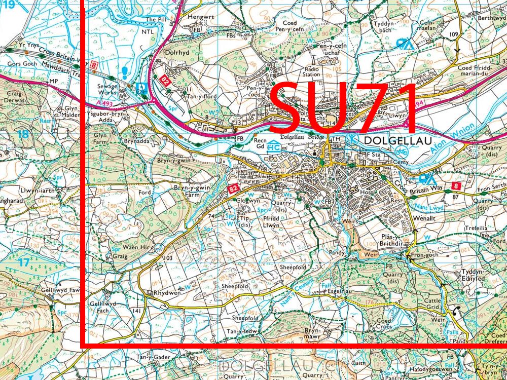 OS 25k Raster Tiles by UK County & Shire (1:25,000 Ordnance Survey GeoTIFF Maps)