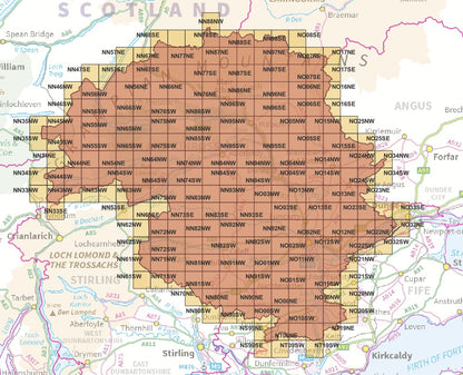 Perth and Kinross - OS Map Tiles – ukmaps.co.uk