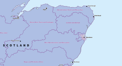 Regional UK Parliamentary Maps - Scotland - Digital Download