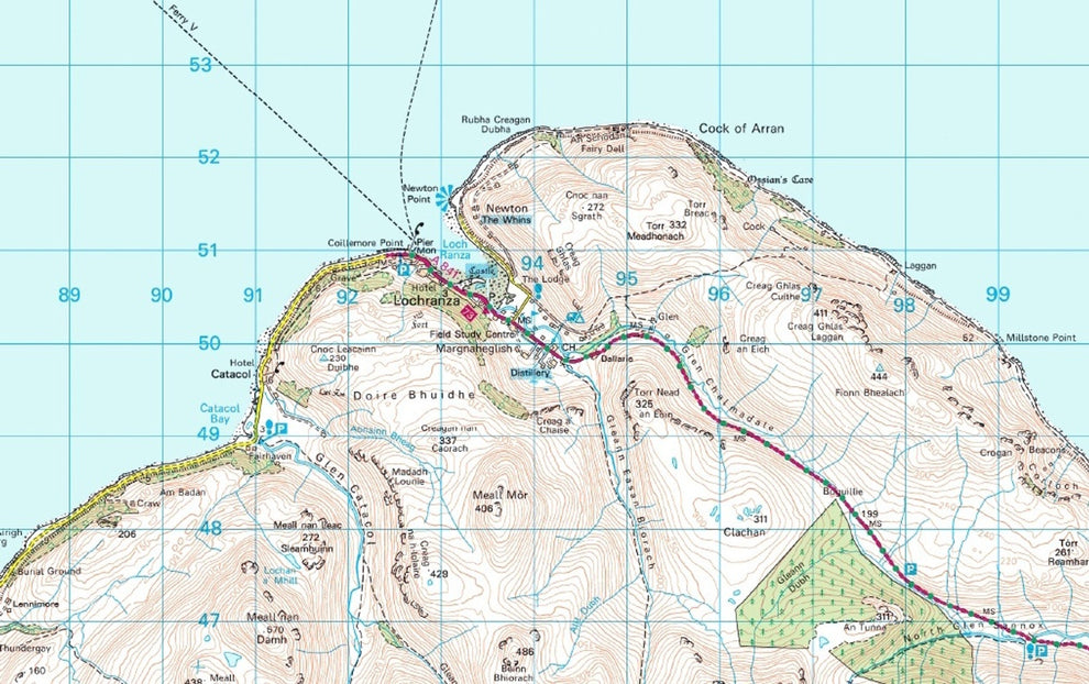 Isle of Arran Map Digital Download ukmaps.co.uk