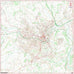 Bath Set Postcode Map Central Bath Postcode City Street Map - Digital Download – ukmaps.co.uk