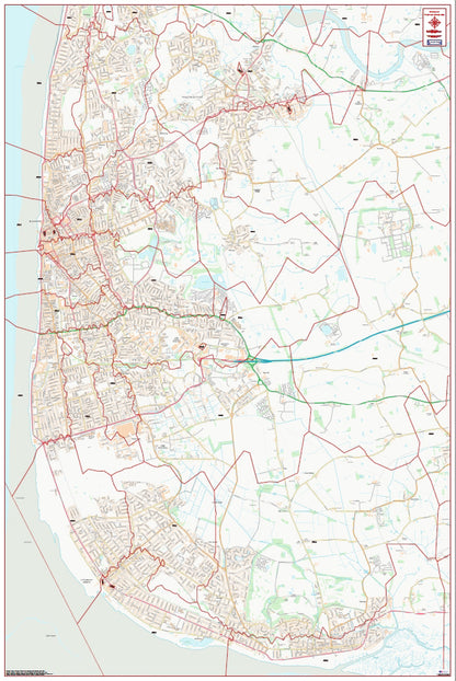 Central Blackpool Postcode City Street Map - Digital Download – ukmaps ...