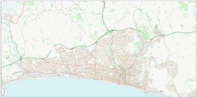 Central Brighton and Hove City Street Map - Digital Download