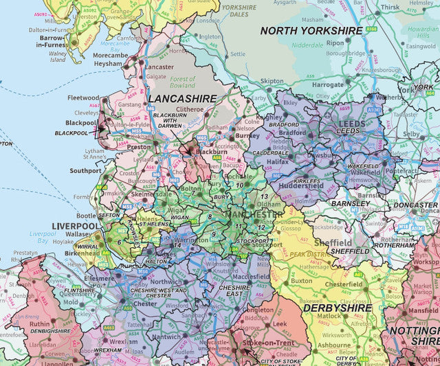 National Admin Map 7 - The British Isles - Digital Download – Ukmaps.co.uk