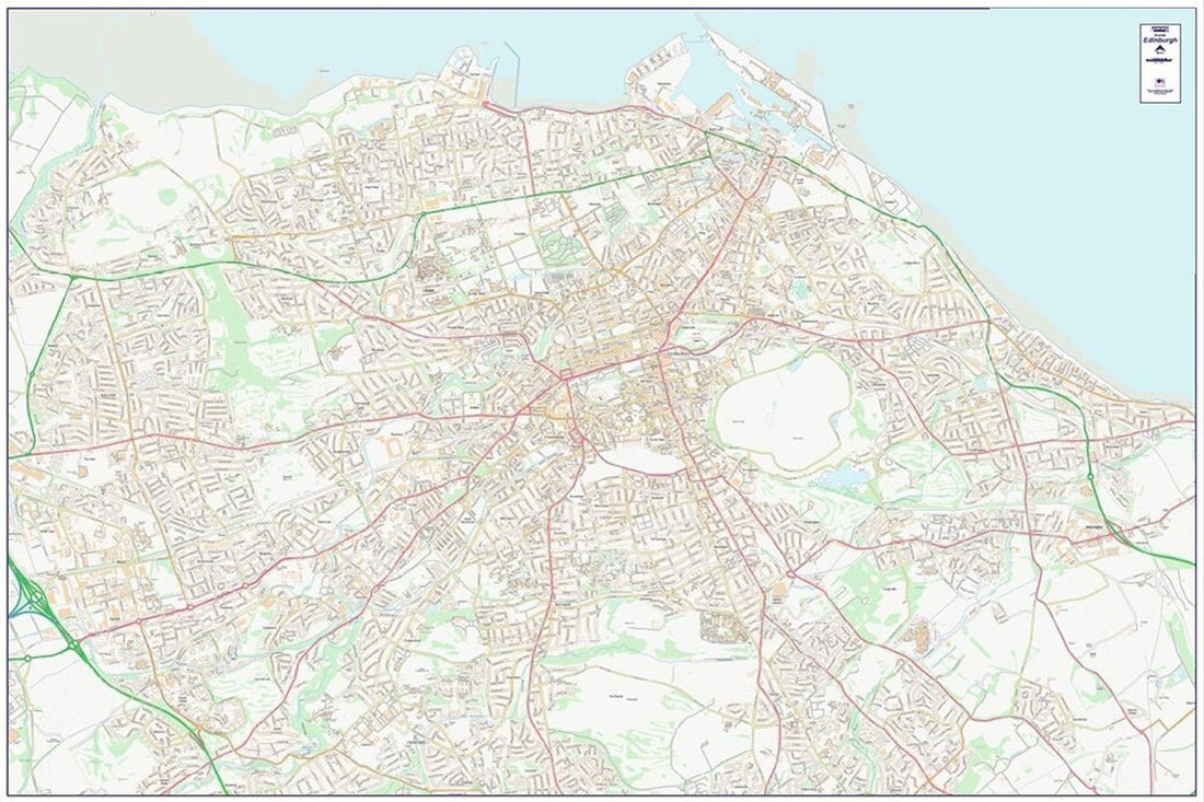 Central Edinburgh City Street Map - Digital Download – ukmaps.co.uk