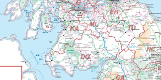 Compact Scotland Postcode Area Map | Scottish Postcode Regions PDF Dow ...