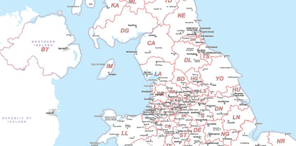 Compact UK Postcode Area - Digital Download – ukmaps.co.uk