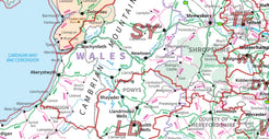 Compact Wales Postcode Area Map | Welsh Postcode Regions PDF Download ...