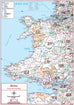 Compact Wales Postcode Area Map | Welsh Postcode Regions PDF Download ...