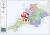 Devon and Cornwall County Boundaries Map - Digital Download – ukmaps.co.uk
