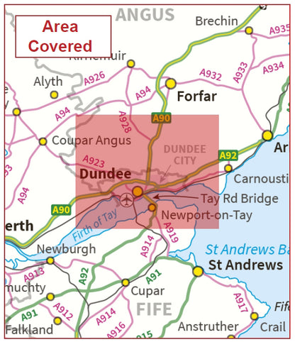 Postcode City Sector Map - Dundee - Digital Download – ukmaps.co.uk