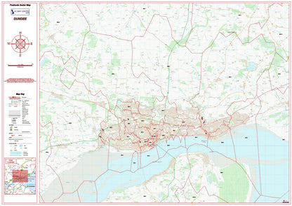 Postcode City Sector Map - Dundee - Digital Download