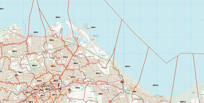 Postcode City Sector Map - Edinburgh and Midlothian - Digital Download