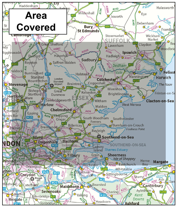 Essex County Boundary Map - Digital Download