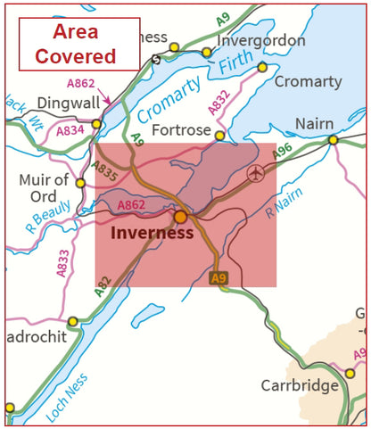 Postcode City Sector Map - Inverness - Digital Download