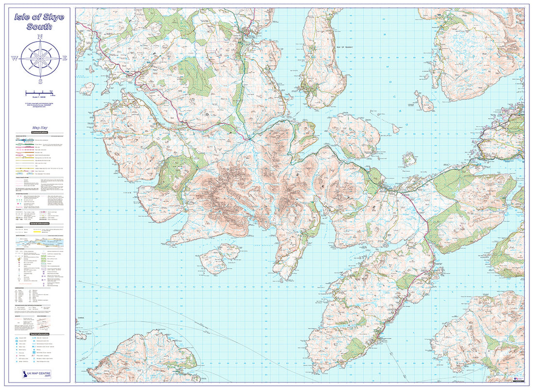Isle of Skye South Map Download | OS 1:50,000 PDF – ukmaps.co.uk