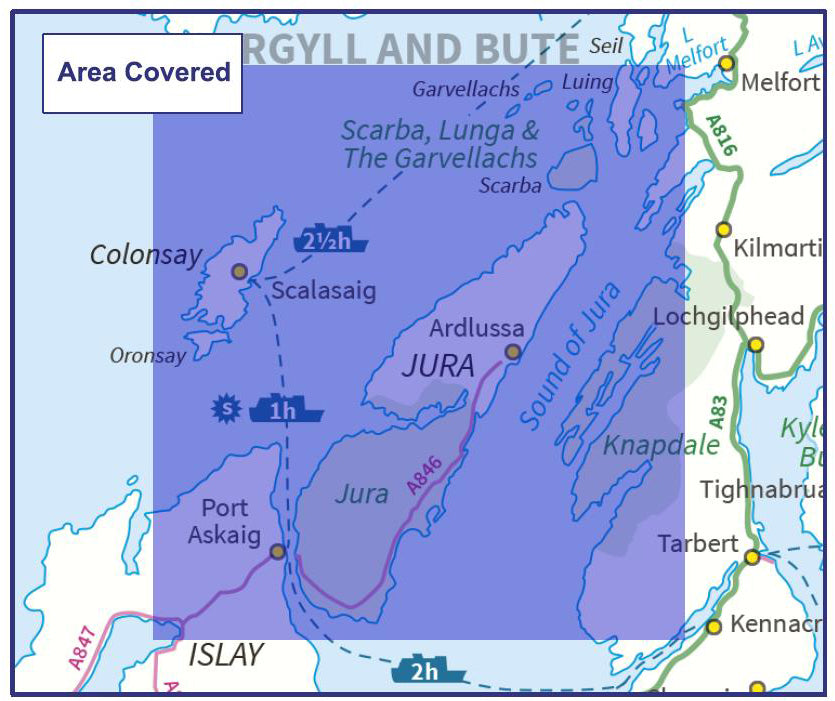 Colonsay Map Isles of Jura & Colonsay Map Download | OS 1:50,000 PDF – ukmaps.co.uk