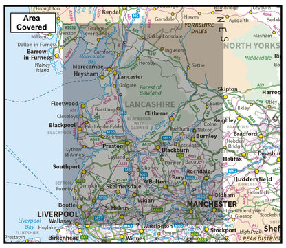 Lancashire County Map - Digital Download