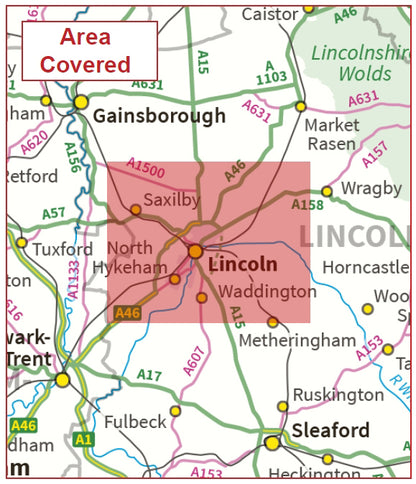 Postcode City Sector Map - Lincoln - Digital Download