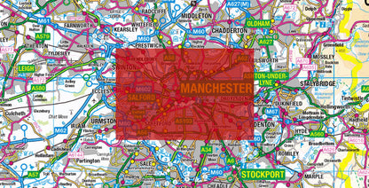 Central Manchester City Street Map - Digital Download