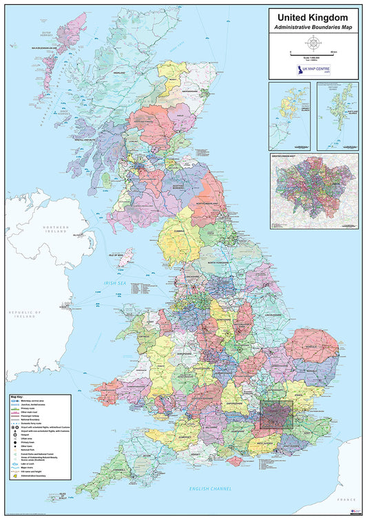 National Admin Boundary Map 1 - Digital Download