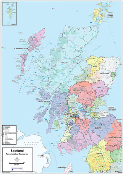 National Admin Map 2 - Scotland - Digital Download