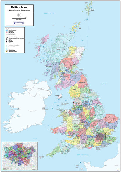National Admin Map 7 - The British Isles - Digital Download