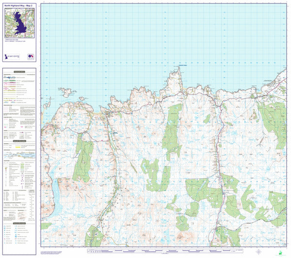 North Highland Way Route Map — 3-Map Series | 1:50,000 OS PDF Download ...