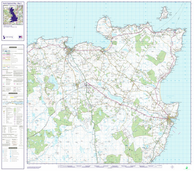 North Highland Way Route Map - 3 Map Series - Digital Download – ukmaps ...