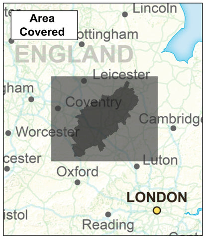 Northamptonshire County Map - Digital Download