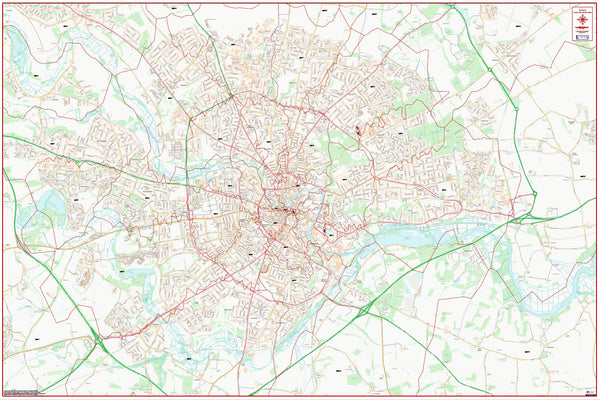 Central Norwich Postcode City Street Map - Digital Download – ukmaps.co.uk