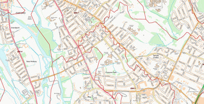 Central Oxford Postcode City Street Map - Digital Download – ukmaps.co.uk