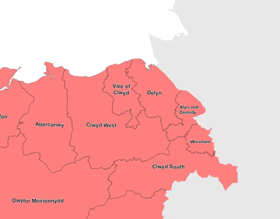 Regional UK Parliamentary Maps - Wales - Digital Download