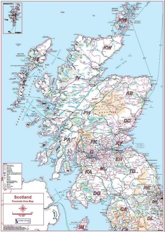Scotland Postcode Area Map | All Scottish Postcode Regions PDF Downloa ...