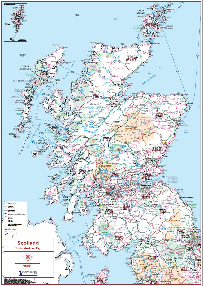 Scotland Postcode Area Map | All Scottish Postcode Regions PDF Downloa ...