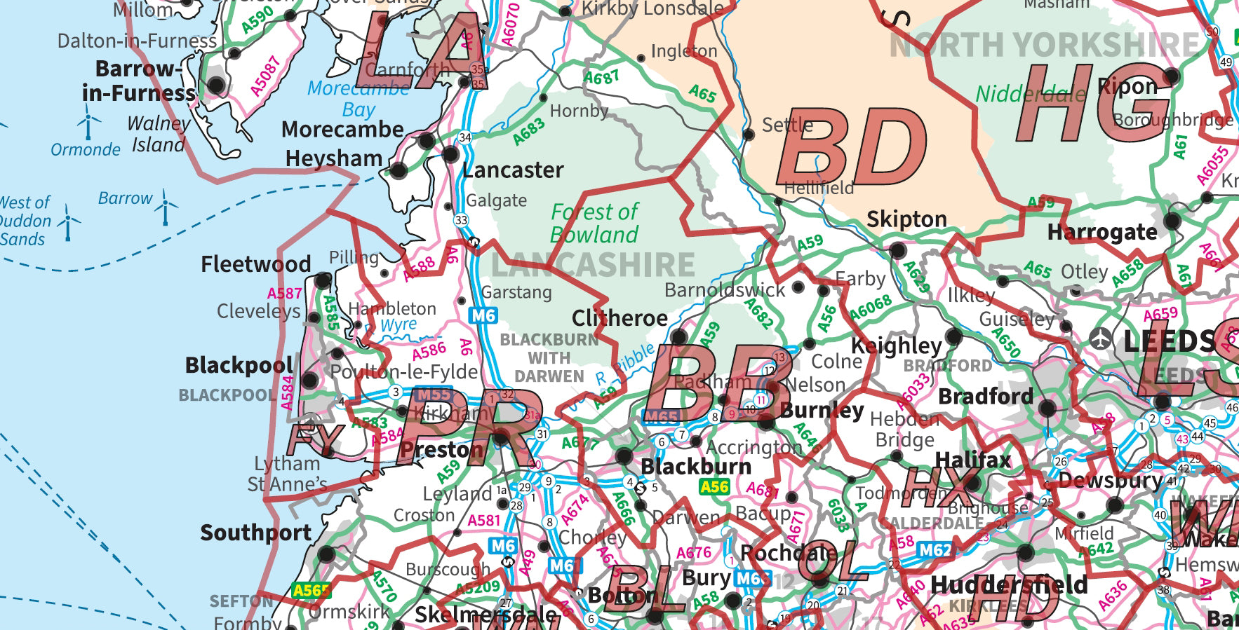 Postcode Area Maps – ukmaps.co.uk