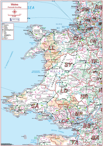 Postcode Area 5 - Wales - Digital Download