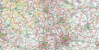 Postcode District Map 5 - East Midlands & East Anglia - Digital Download