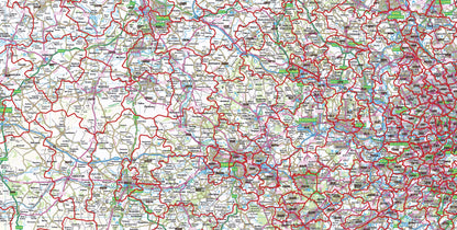 Postcode District Map 8 - South East England - Digital Download