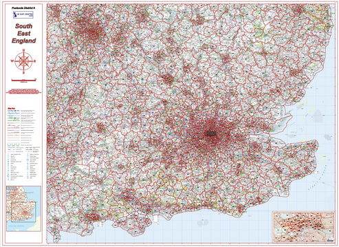 Ud8 Postcode Map Postcode District Map Series - Full UK - Digital Download – ukmaps.co.uk