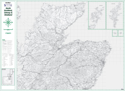 Road Map 1 - Northern Scotland, Orkney & Shetland - Digital Download