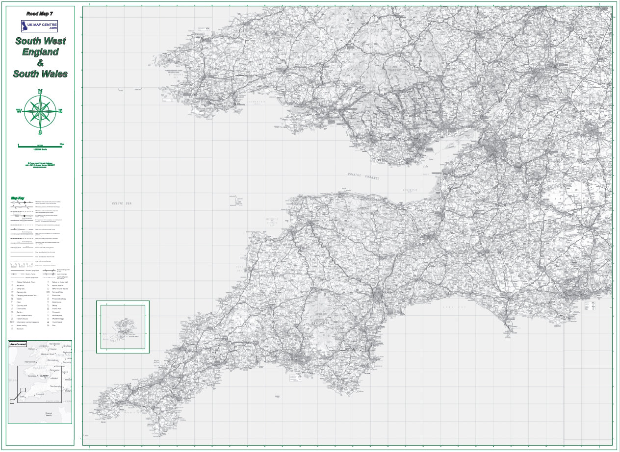 Road Map 7 - South West England and South Wales - Digital Download