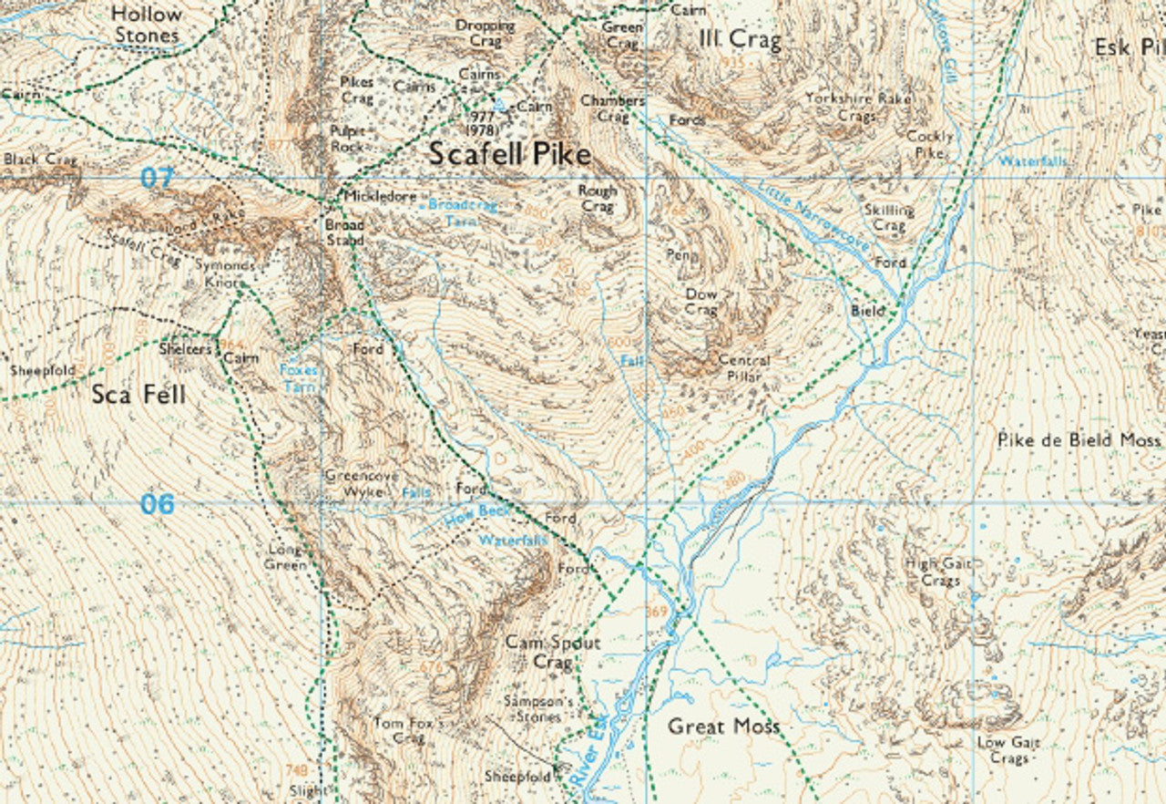 Scafell Pike 25k A3 OS Walking Map Download Ukmaps co uk scafell-pike-25k-a3-os-walking-map-download-ukmaps-co-uk
