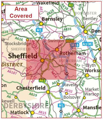 Postcode City Sector Map - Sheffield - Digital Download