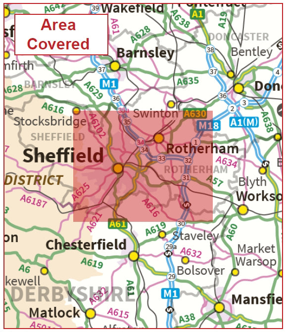 Postcode City Sector Map - Sheffield - Digital Download – ukmaps.co.uk