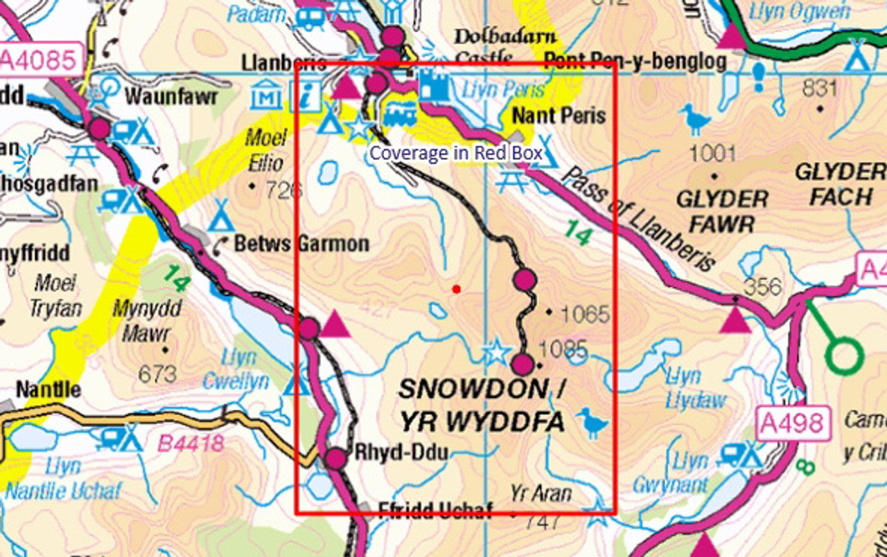 Snowdon / Yr Wyddfa 25k North Route - OS Walking Map Download